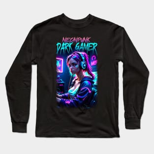 Neonpunk Dark Gamer Long Sleeve T-Shirt